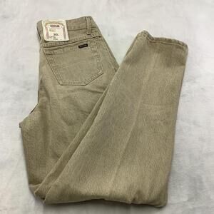 Cotler Blues Alley Jeans Mens 30x30 Khaki Relaxed Pleated Tapered Denim USA